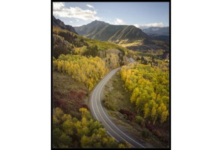 42X52 The Road Less Traveled With Black Frame