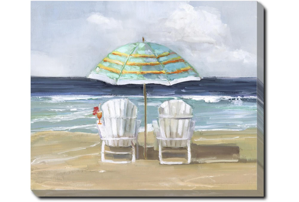 24X20 Beach Chairs With Gallery Wrap Canvas