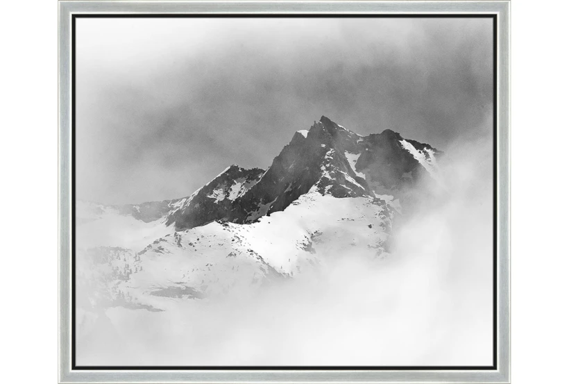 26X22 B&W Snow Capped With Silver Frame - 360