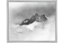 26X22 B&W Snow Capped With Silver Frame - Signature