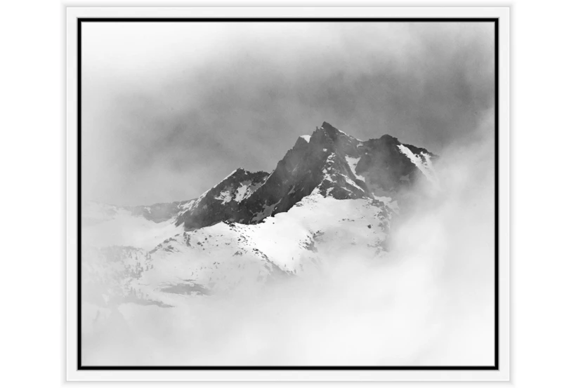 26X22 B&W Snow Capped With White Frame - 360