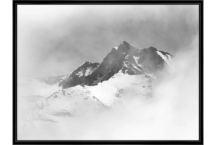 42X32 B&W Snow Capped With Black Frame - 360