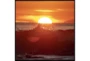 38X38 Ocean Sunset With Black Frame - Signature