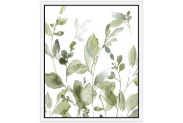 22X26 Botanical Watercolor With White Frame