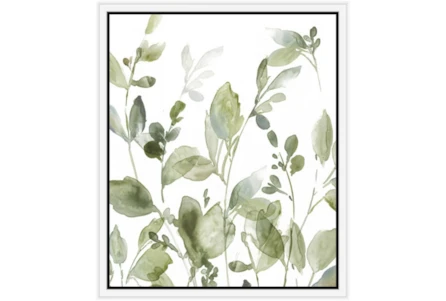 22X26 Botanical Watercolor With White Frame - Main