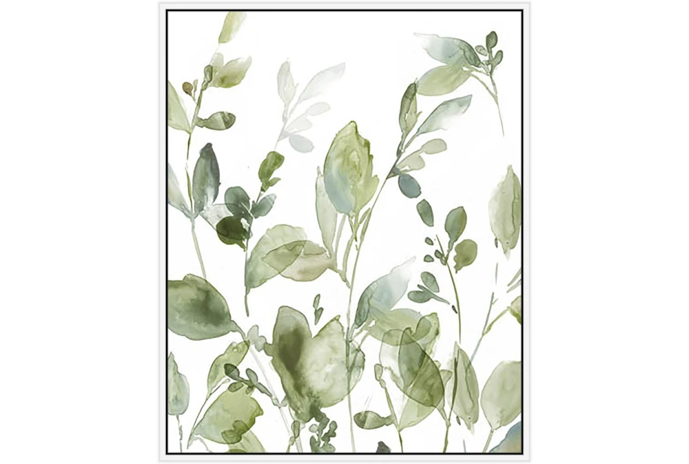 42X52 Botanical Watercolor With White Frame