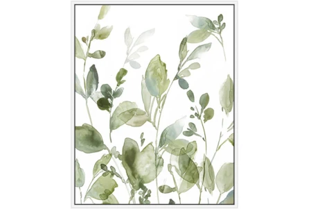 42X52 Botanical Watercolor With White Frame - Main