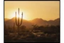 42X32 Desert Sunset With Black Frame - Signature