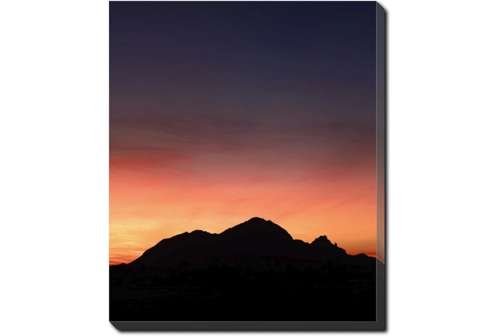 30X40 Mountain Sunset With Gallery Wrap Canvas