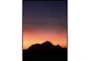 32X42 Mountain Sunset With Black Frame - Signature