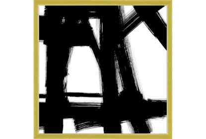 26X26 Building Bridges 2 With Gold Frame - Signature