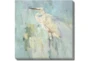 24X24 White Heron With Gallery Wrap Canvas - Signature