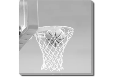 24X24 He Shoots - He Scores 2 With Gallery Wrap Canvas