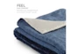 Pure Care Zensory Duvet Cover - Midnight Blue 48" X 72" - Front