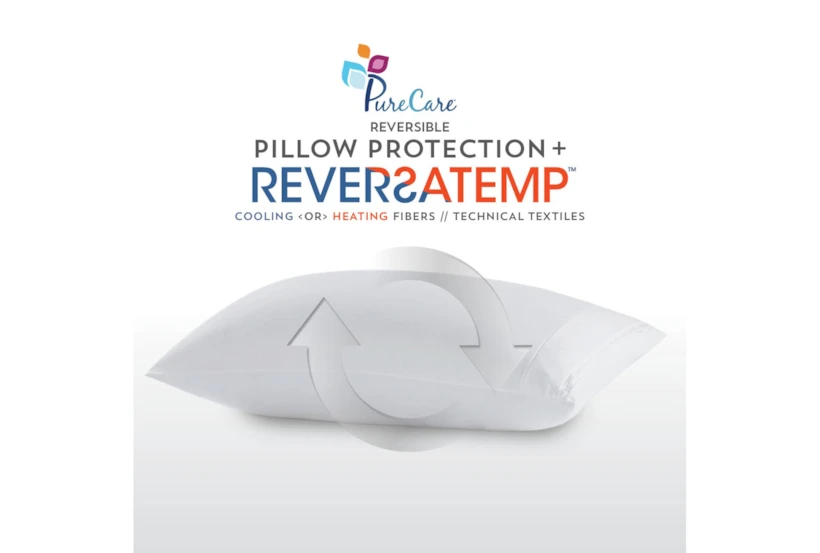 Pure Care Reversatemp Queen Pillow Protector - 360