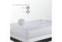 Pure Care Stainguard Cotton Terry 1-Sided King Mattress Protector - Detail