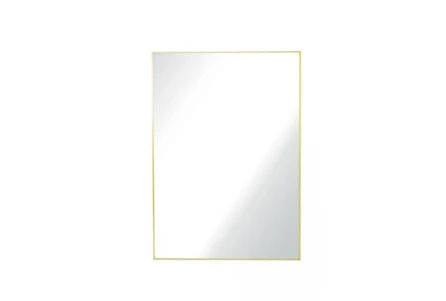 Small Gold Round Minimalist Wall Mirror