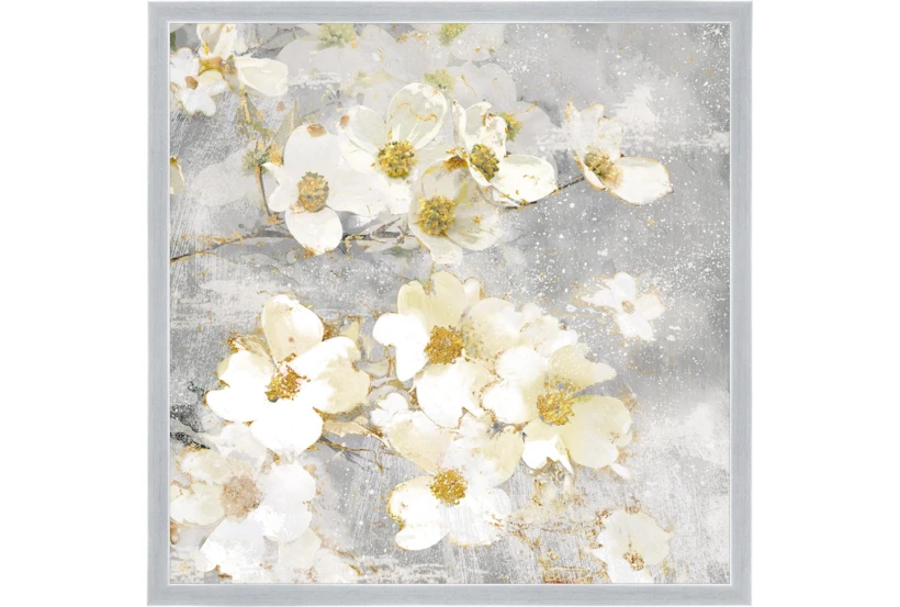 26X26 Floral Frenzy With Silver Frame  - 360