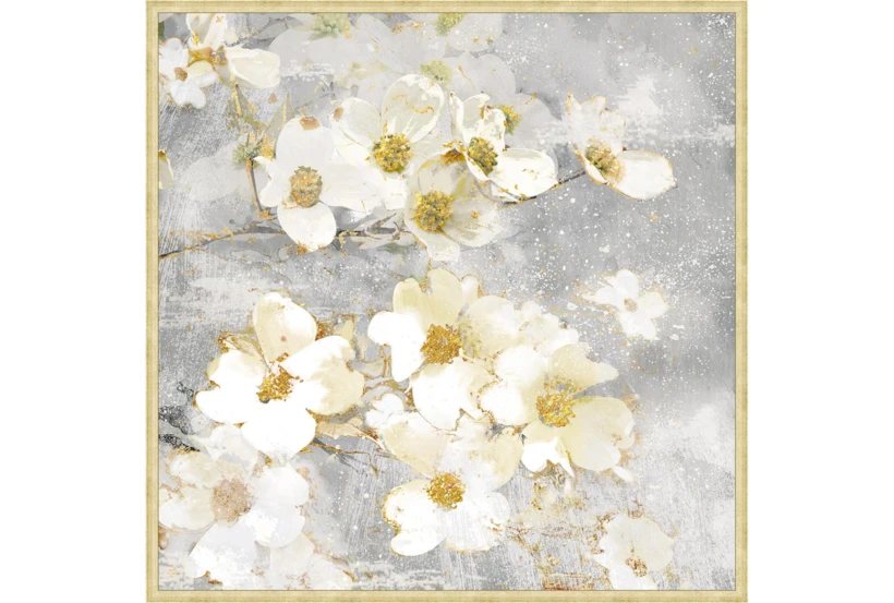 47X47 Floral Frenzy With Bronze Gold Frame - 360
