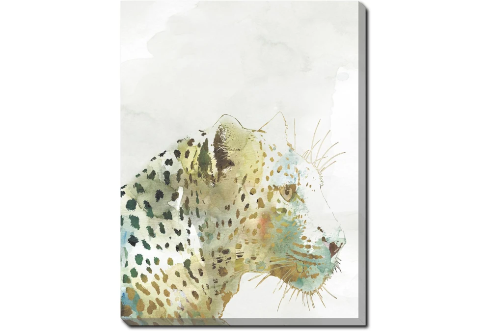 30X40 Jungle Friends Leopard With Gallery Wrap Canvas