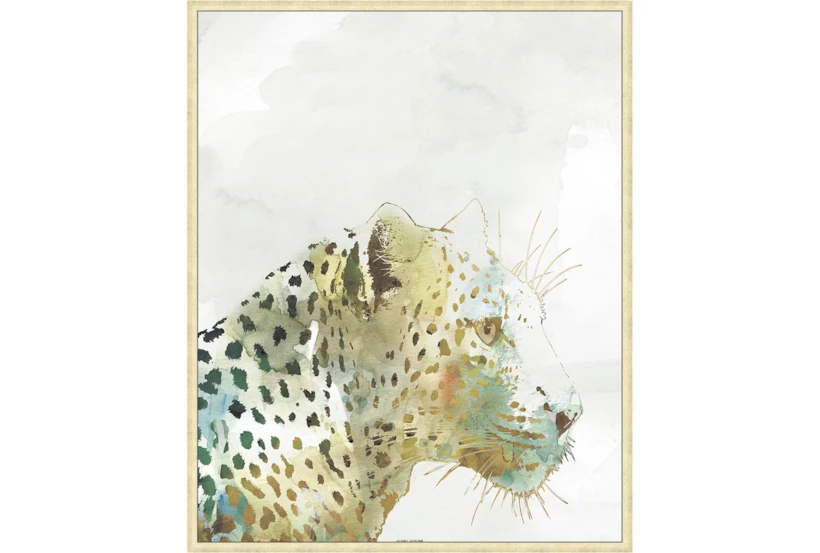 42X52 Jungle Friends Leopard With Gold Champagne Frame - 360