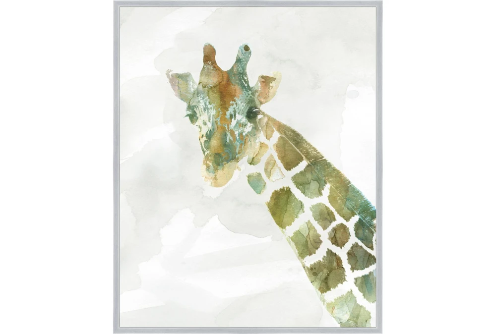 42X52 Jungle Friends Giraffe With Silver Frame 