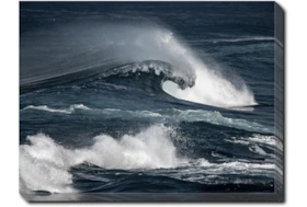 40X30 Deep Wave With Gallery Wrap Canvas