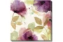 45X45 Floral Watercolor With Gallery Wrap Canvas - Signature