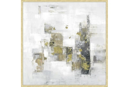 47X47 Abstract Golden Touch With Bronze Gold Frame