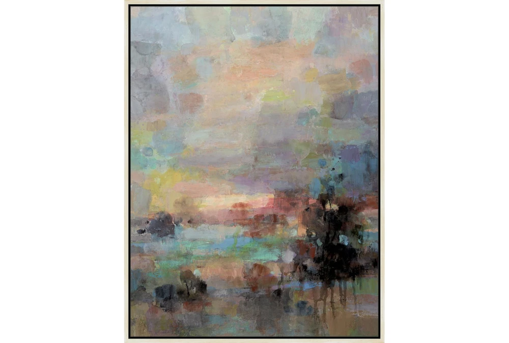 32X42 Colors Of Dusk I With Birch Frame 
