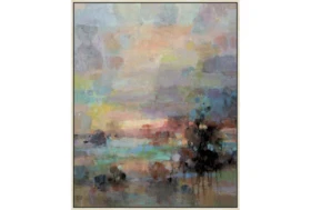 42X52 Colors Of Dusk I With Birch Frame