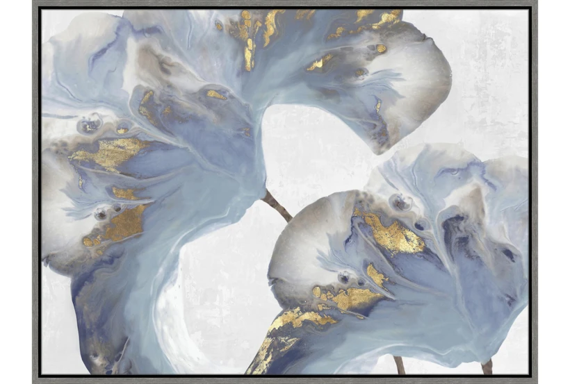 42X32Flowing Floral I With Grey Frame  - 360