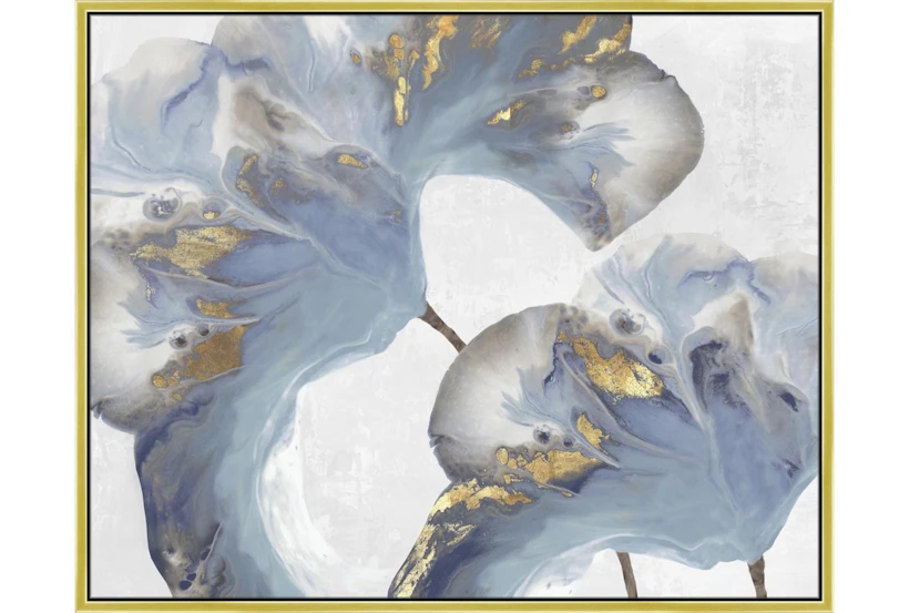 52X42 Flowing Floral I With Gold Frame  - 360