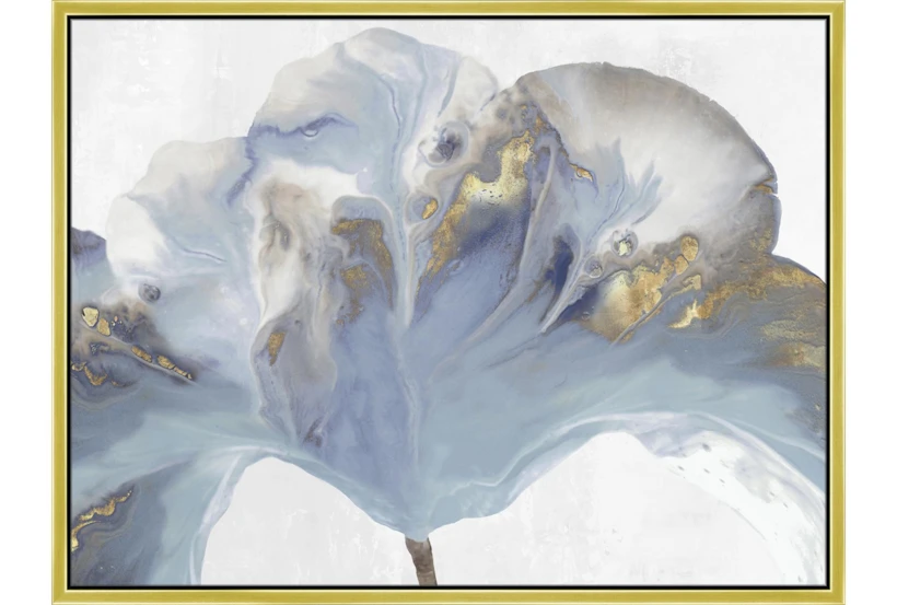 42X32 Flowing Floral II With Gold Frame  - 360