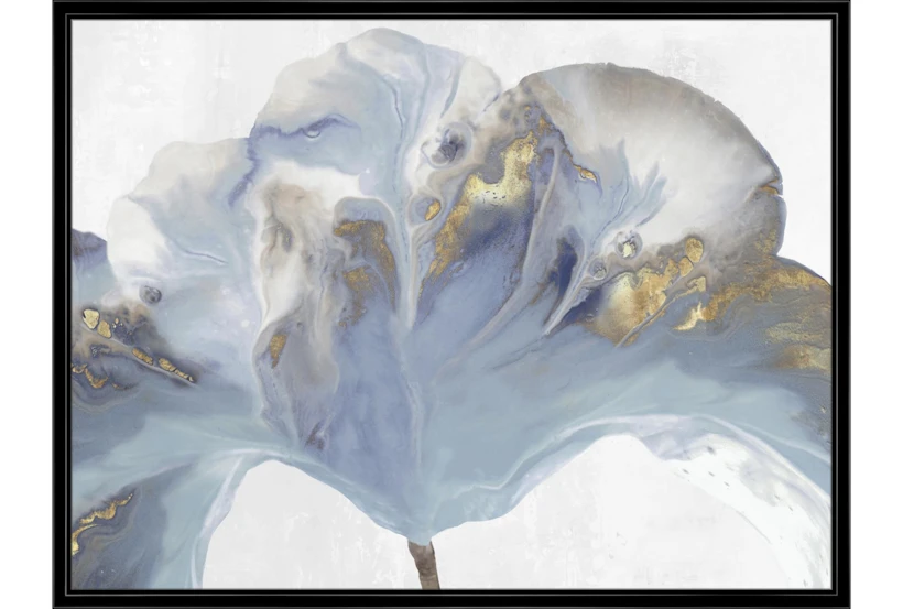 42X32 Flowing Floral II With Black Frame  - 360