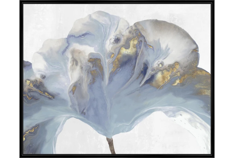 52X42 Flowing Floral II With Black Frame  - 360