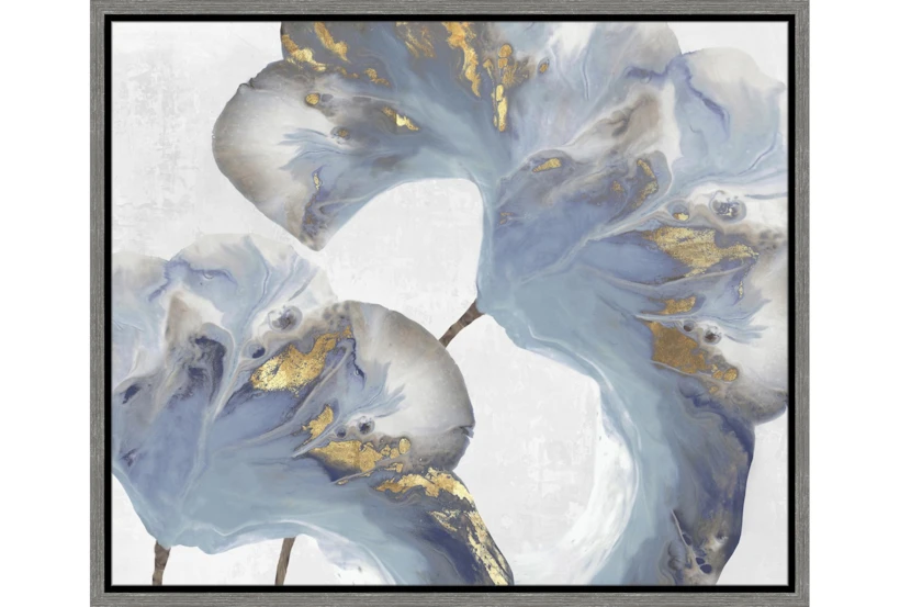 26X22 Flowing Floral III With Grey Frame  - 360