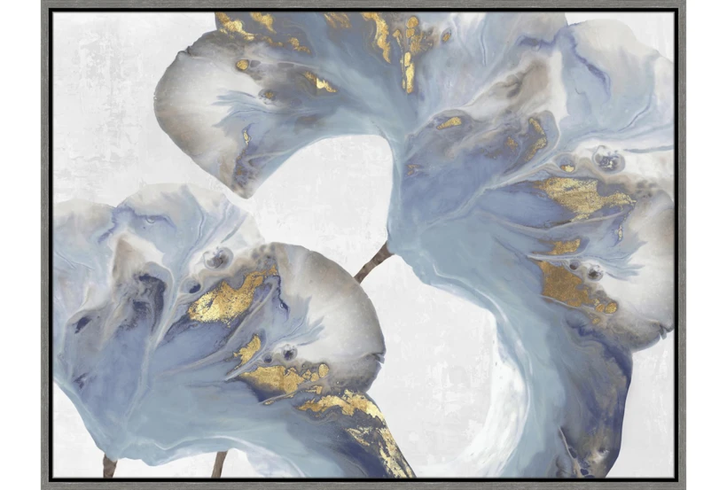 42X32 Flowing Floral III With Grey Frame  - 360