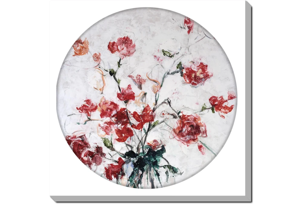 24X24 Floral Lens 2 With Gallery Wrap Canvas