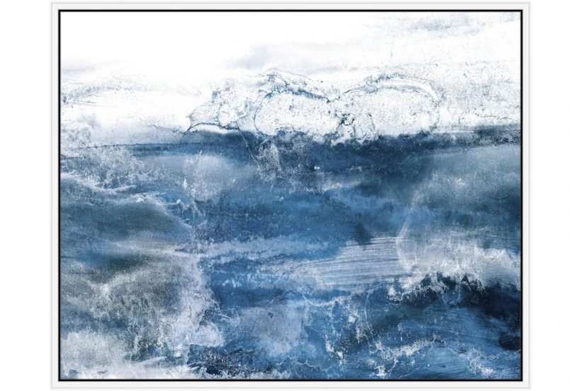 42X52 Abstract Ocean'S Breath With White Frame  - 360