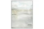 32X42 Solitary Sailing Watercolor With White Frame  - Signature