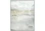 42X52 Solitary Sailing Watercolor With Silver Frame  - Signature