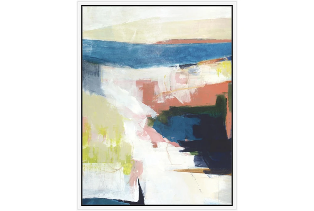 32X42 Abstract Road Less Traveled With White Frame 