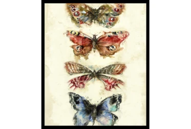 22X26 Butterflies With Black Frame