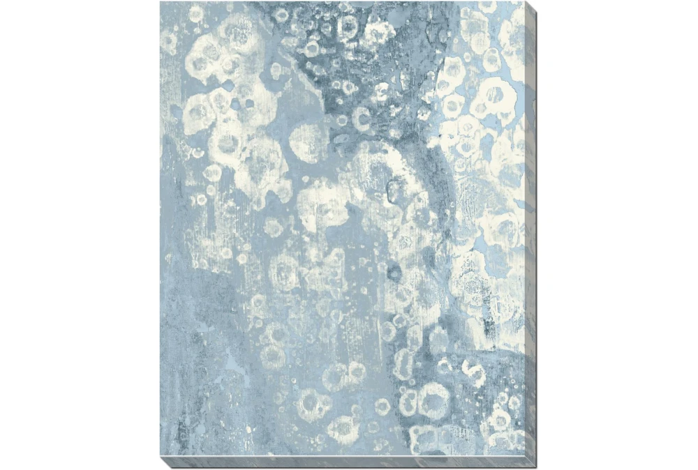 30X40 Blue Scalloped With Gallery Wrap Canvas