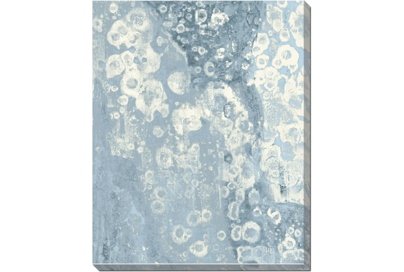 30X40 Blue Scalloped With Gallery Wrap Canvas - 360