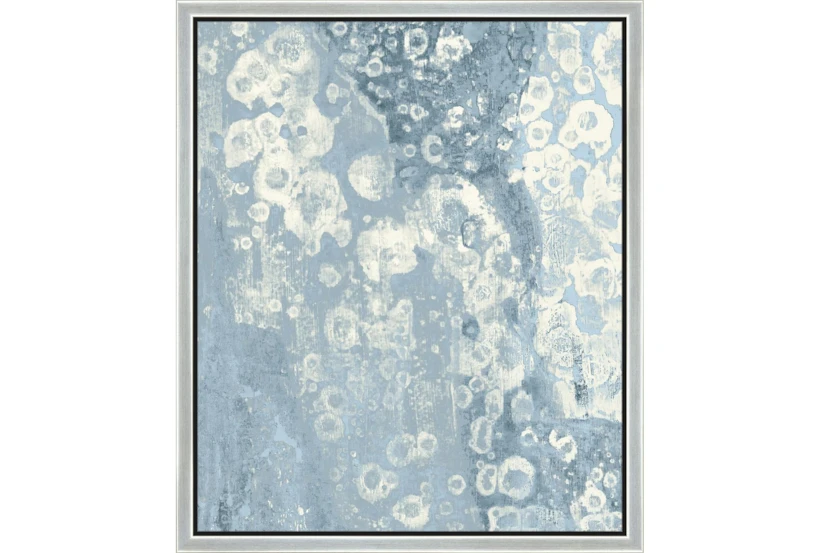 22X26 Blue Scalloped With Silver Frame  - 360