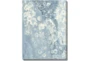 32X42 Blue Scalloped With Black Frame  - Signature