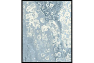 42X52 Blue Scalloped With Black Frame