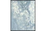 42X52 Blue Scalloped With Black Frame  - Signature